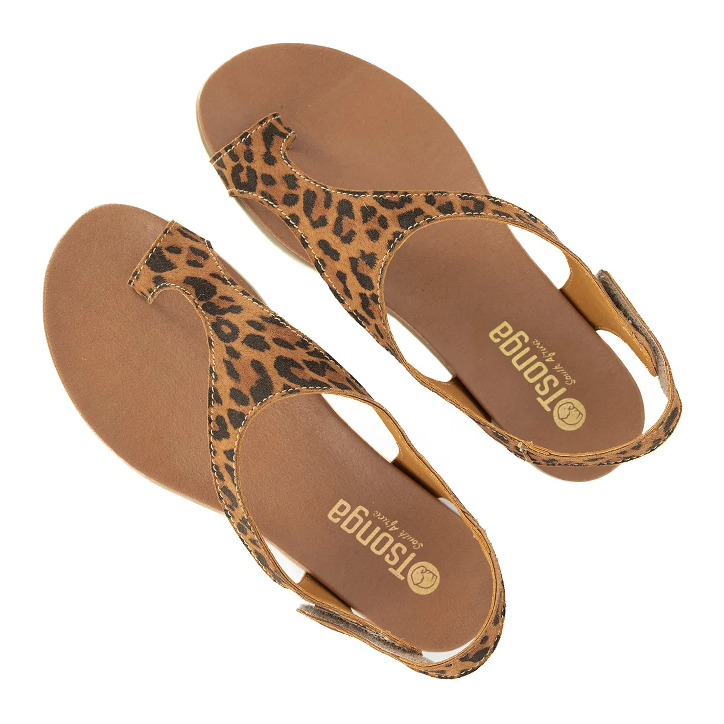 Ukumosa : Ladies Leather Sandal in Spotted Lisoto