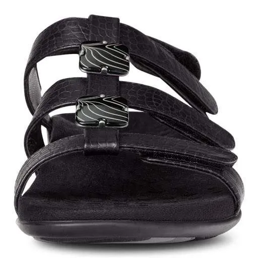Vionic Women's Amber Sandals- Black/ Croc