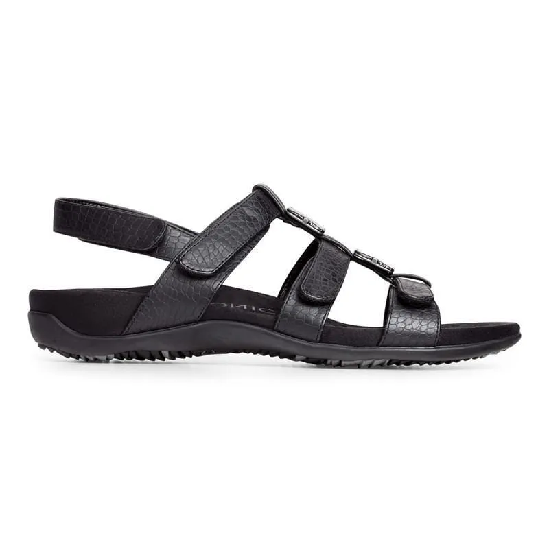 Vionic Women's Amber Sandals- Black/ Croc