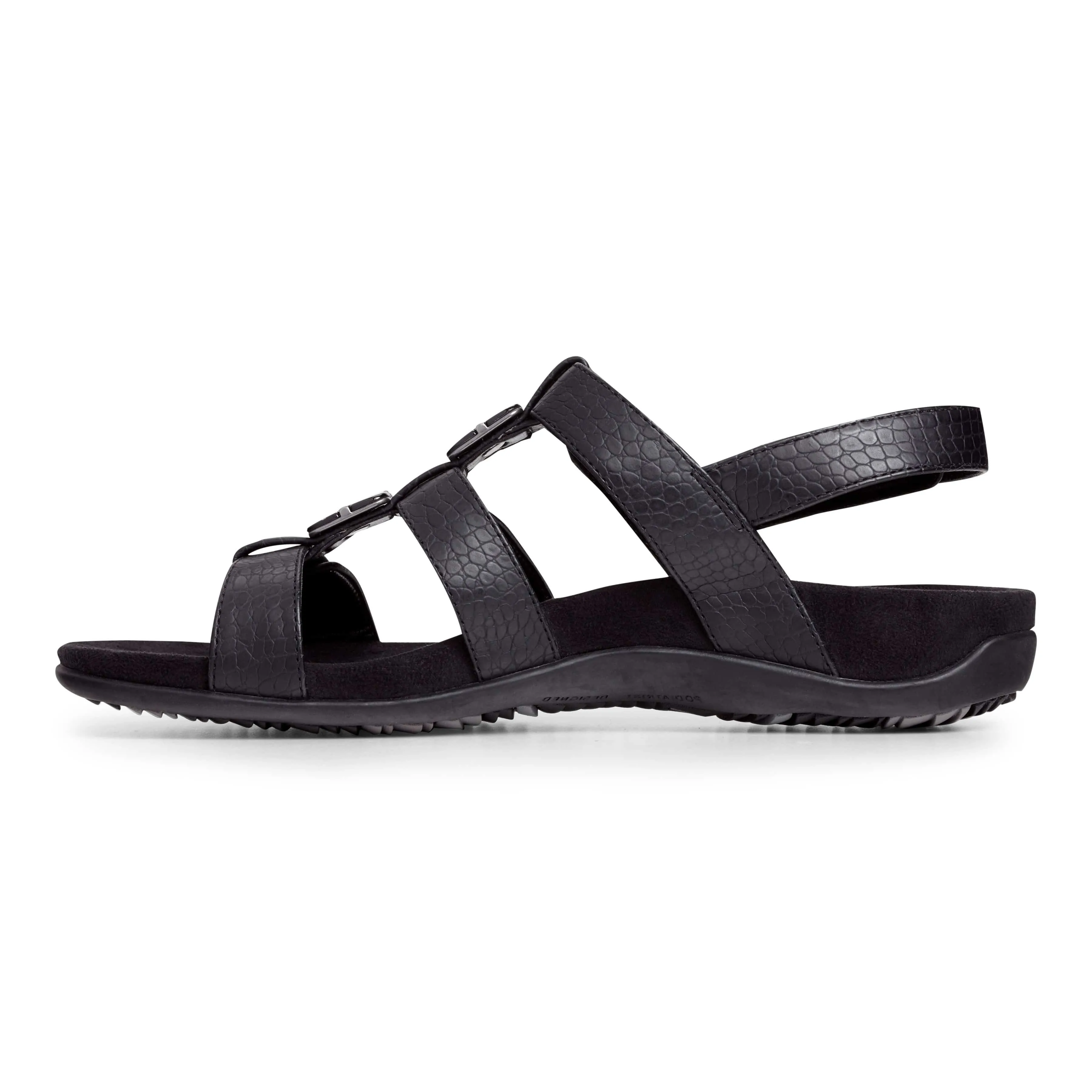 Vionic Women's Amber Sandals- Black/ Croc