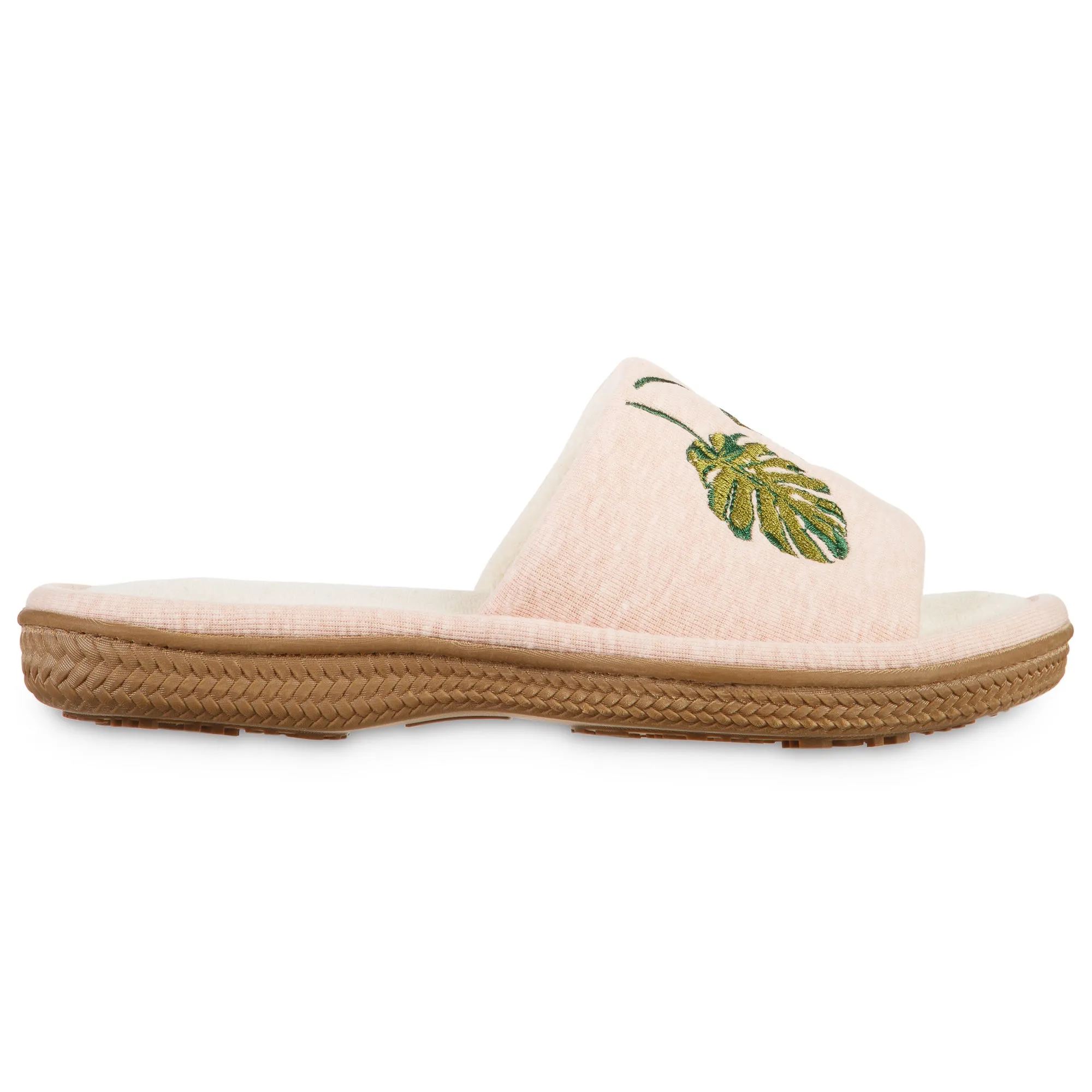 Women's Microterry Staycation Slide with Enhanced Heel Cushion