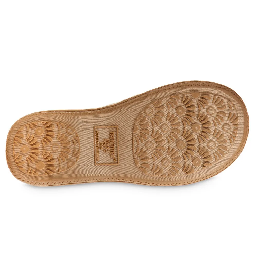 Women's Microterry Staycation Slide with Enhanced Heel Cushion