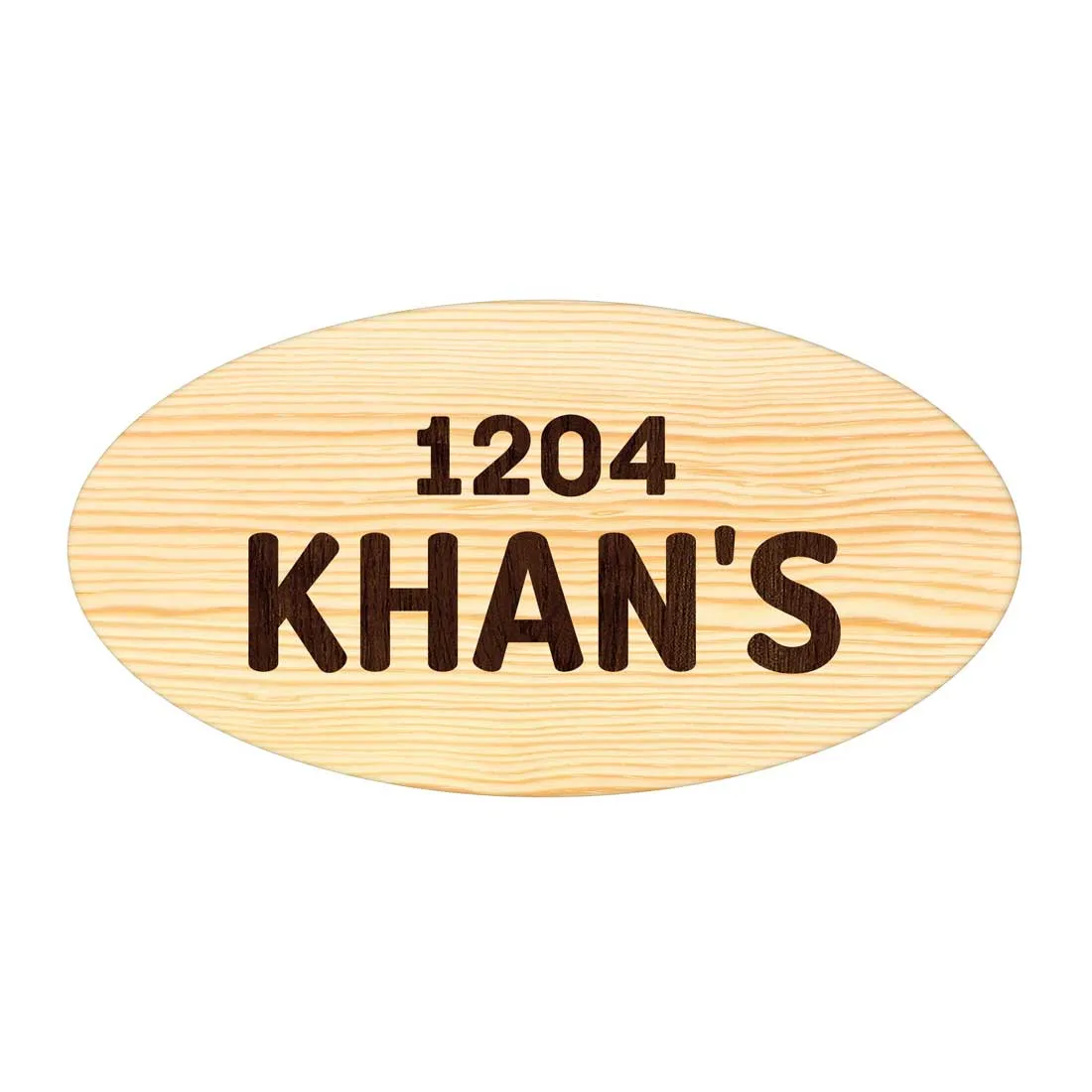 Wooden Personalised Name Plate for Home Custom Door Sign