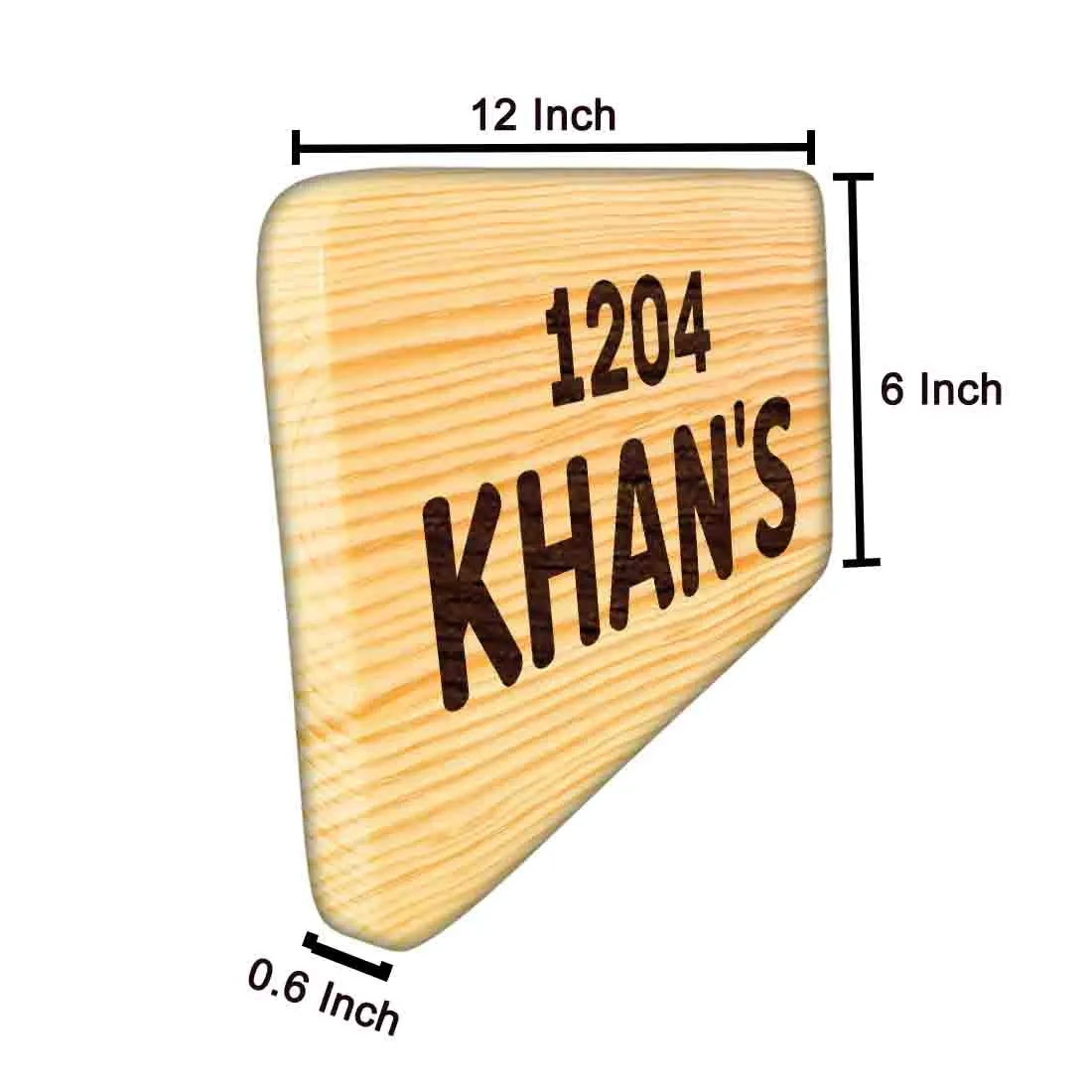 Wooden Personalised Name Plate for Home Custom Door Sign